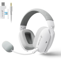 Наушники ATTACK SHARK L80 PRO Беспроводные Игровые Гарнитура с Микрофоном Белые