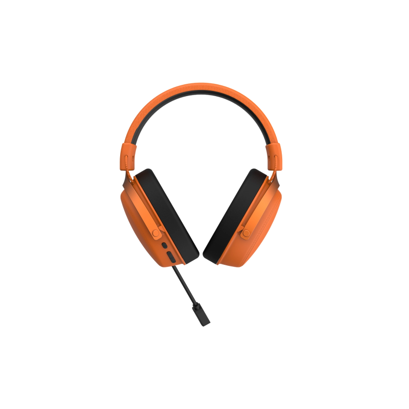 Геймерська бездротова гарнітура навушники ATK Neptune N9 Ultra Помаранчеві
