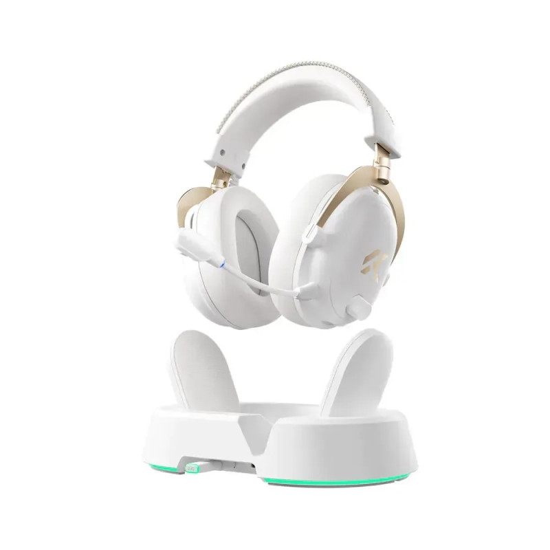 Геймерська Бездротова Гарнітура Навушники MCHOSE V9 Turbo+ Білі