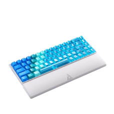 Ігрова Магнітна Клавіатура Ajazz AK680 V2 RT 0.01 128 kHz Блакитно-Прозора з Підставкою