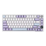Ajazz AK820 Pro Беспроводная Клавиатура Бело-Фиолетовая RGB подсветка HotSwap