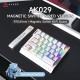 Геймерська Магнітна Клавіатура AJAZZ Blackadder Ak029 Білий з Контурними лініями