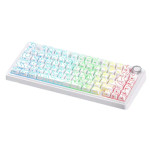 Ігрова Клавіатура Aula F75 Pro Безпровідна 75% Біла Топографічна