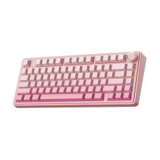 Клавиатура Aula F75 Pro Беспроводная Игровая 75% Розовая