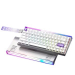 Ігрова Магнітна Клавіатура AULA HERO 84HE MAX 8000 HZ Біло-Фіолетова