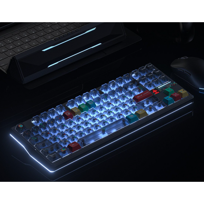 Ігрова Механічна Клавіатура Aula F87Pro V2 Super God Edition Прозора