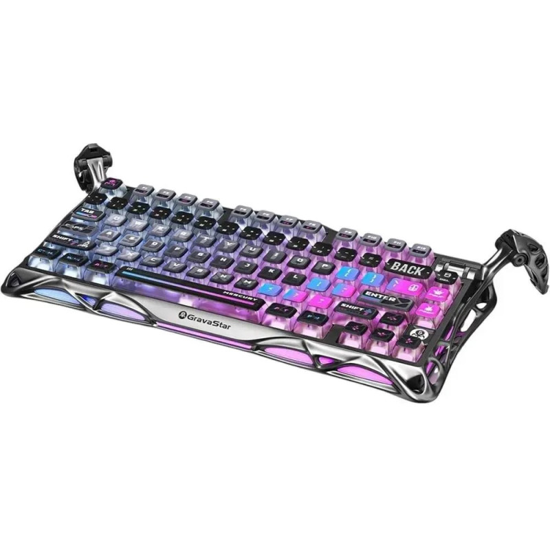 Механічна Бездротова Клавіатура Gravastar Mercury K1 Pro gasket 75% Stealth Black