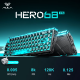 Ігрова Магнітна Клавіатура Aula Hero68 XS 0,005 мм, Бездротова Чорна Прозора