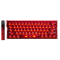 Магнітна Кастомна Клавіатура MAD LIGHT 60 HE 0,01 мм Червона
