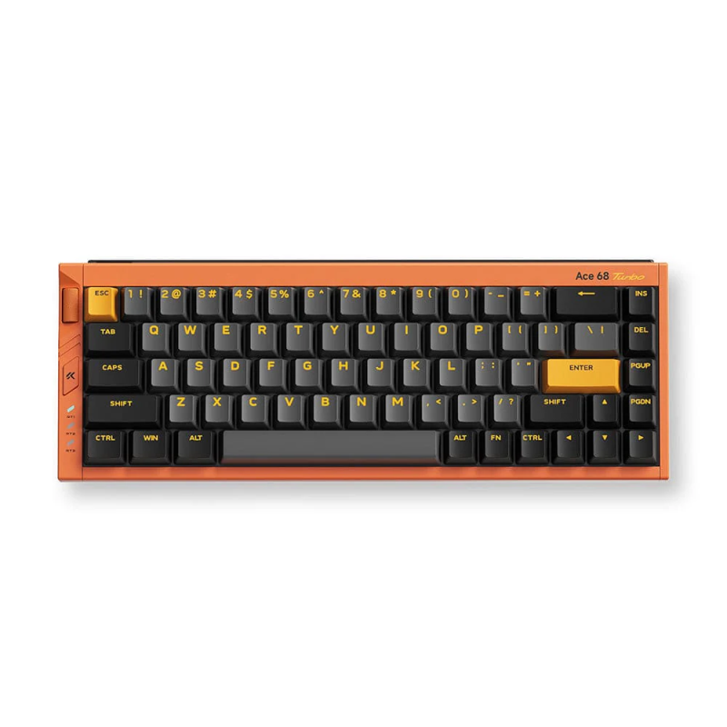 Игровая Магнитная Клавиатура MCHOSE Ace 68 Turbo GT 16000 HZ Черно-Оранжевая