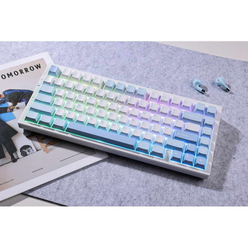 Геймерська Клавіатура Mchose G75 Pro Безпровідна Cabbage Tofu Switch