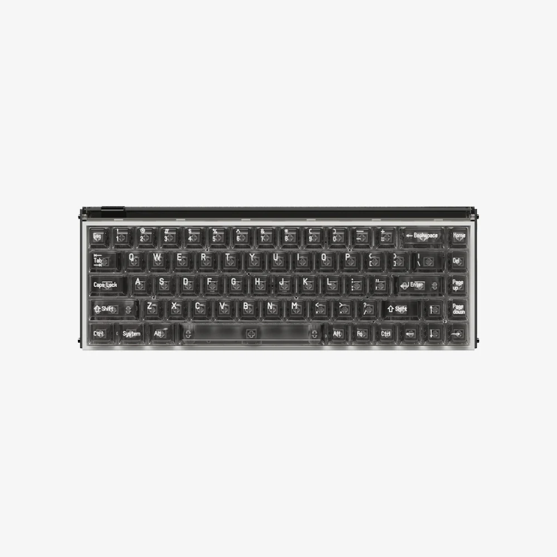 Ігрова Магнітна Клавіатура MelGeek MADE68 Pro 8000 HZ Чорна Прозора