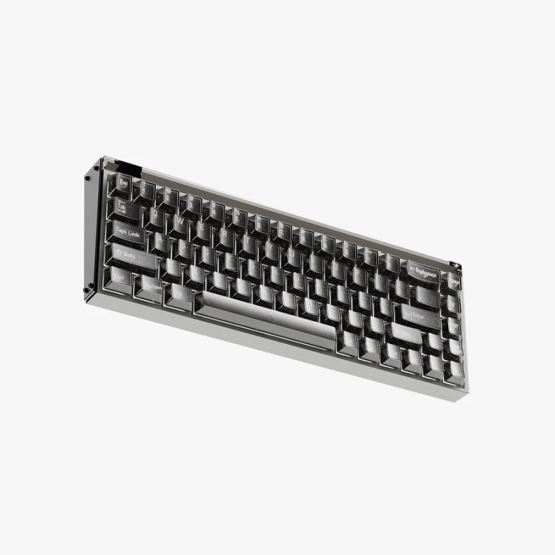 Ігрова Магнітна Клавіатура MelGeek MADE68 Pro 8000 HZ Чорна Прозора