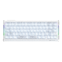 Игровая Магнитная Клавиатура Attack Shark R68HE Carbon Fiber 8К Белая