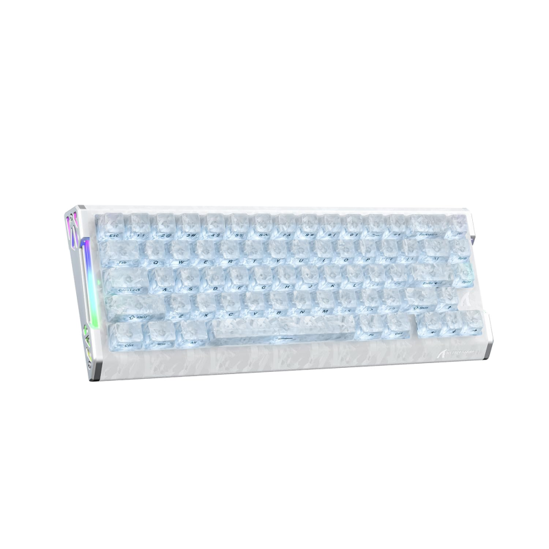 Ігрова Магнітна Клавіатура Attack Shark R68HE Carbon Fiber 8К Біла