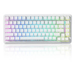 Бездротова Магнітна Клавіатура Attack Shark X82Pro HE 8К Біла Топографічна