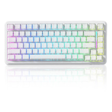 Бездротова Магнітна Клавіатура Attack Shark X82Pro HE 8К Біла Топографічна