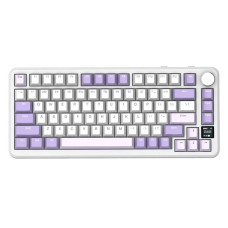 Геймерская клавиатура Attack Shark X85 Pro Бело-Фиолетовая