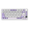 Геймерська Клавіатура Attack Shark X85 Pro Біло-Фіолетова