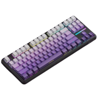 Безпровідна Клавіатура Attack Shark X87 RGB підсвітка HotSwap Roland Purple