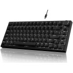 Ajazz AK820 Игровая Механическая Клавиатура 75% Черная RGB подсветка, красный светч
