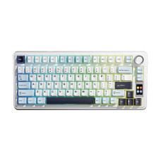 Игровая Механическая Клавиатура AULA S75 Pro Беспроводная Голубая