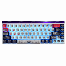 Ігрова Магнітна Клавіатура AULA HERO 68HE MAX 8000 HZ Біла Напівпрозора