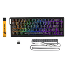Бездротова Магнітна Клавіатура Attack Shark X68Pro HE 8К Чорна Топографічна