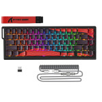 Бездротова Магнітна Клавіатура Attack Shark X68Pro HE 8К Чорна з Червоним