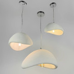 Гіпсовий Підвісний Світильник-Хмара Wabi-Sabi 400х320х240