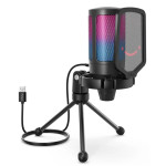 Микрофон Fifine A6V AMPLIGAME RGB Black
