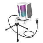 Микрофон Fifine A6V AMPLIGAME RGB White
