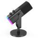 Fifine AM8 XLR/USB Студийный микрофон с RGB-подсветкой Black