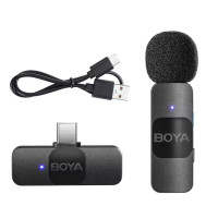 Boya BY-V10 Беспроводной петличный микрофон Type-C петличка для телефона