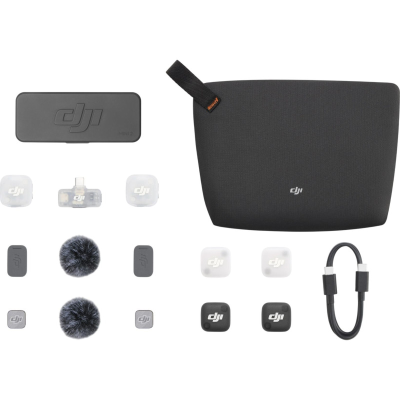 Бездротова мікрофонна система DJI Mic Mini 2 (2 TX + 1 RX + Charging Case)