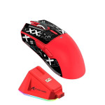 Attack Shark X11 Беспроводная Игровая Мышка с Зарядной Базой RGB Красная