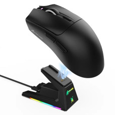 Игровая Мышка Attack Shark X1 Беспроводная с зарядной базой PAW3395Pro