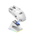 Attack Shark X6 Беспроводная Игровая Мышка с Зарядной Базой RGB Белая