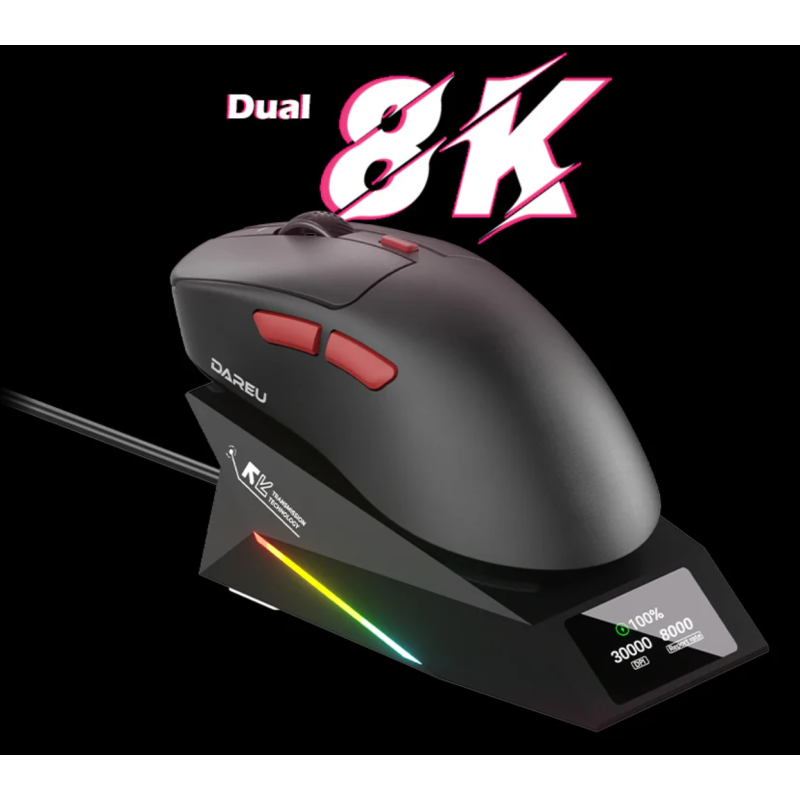 Миша DAREU AE6 Pro Ігрова Бездротова з док станцією 8K