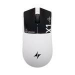 Миша Ігрова Бездротова ATK X1 Air Plus PAW3955 Master 50000 DPI Біло-Чорний