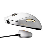 Ігрова Миша ATK A9 Ultimate Master Plus Бездротова з магнітною док станцією 50000 DPI Біла